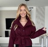 Lexa kabát bordó – Női szövetkabát – Innova Fashion – 3. kép